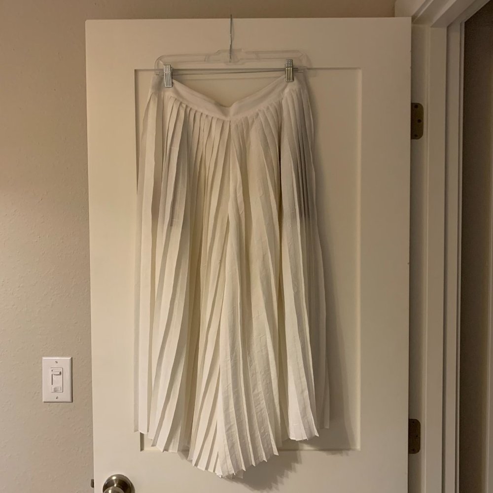 Vince White Crinkled Pants